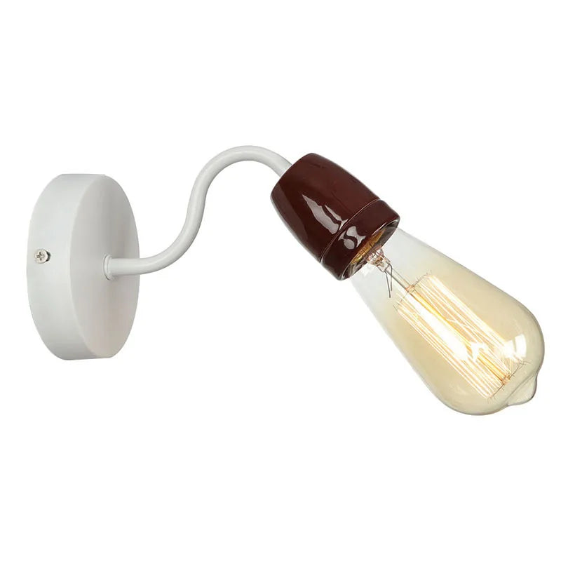 Afralia™ Colorful Ceramic LED Wall Lamp for Living Room Bedroom Loft Minimalism