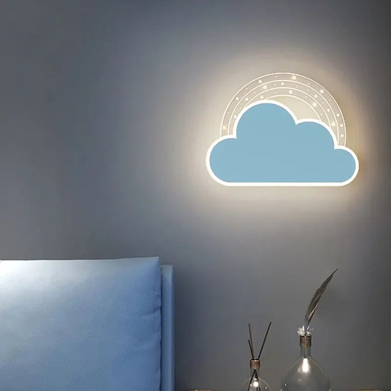 Afralia™ Kids' Room Cartoon Wall Lamp: Cute LED Lighting for Bedroom, Aisle, Bedside