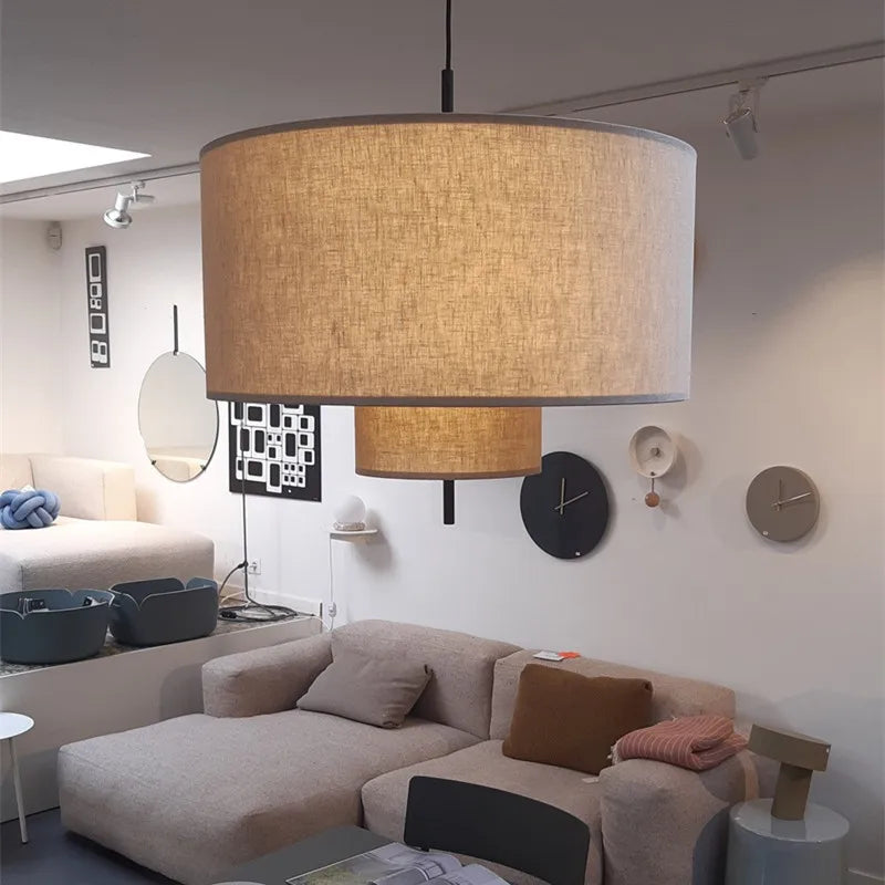 Afralia™ Bohemia Fabric Pendel Lamp: Handmade French Design for Home, Office, and Hotel