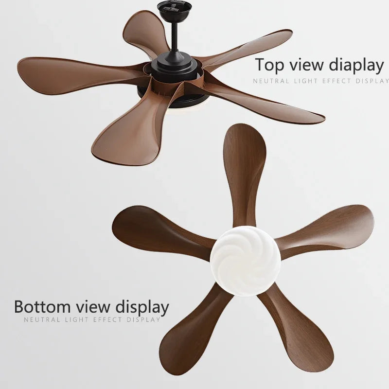 Afralia™ 58-Inch Black Ceiling Fan Light for Dining & Living Rooms has Strong Winds.