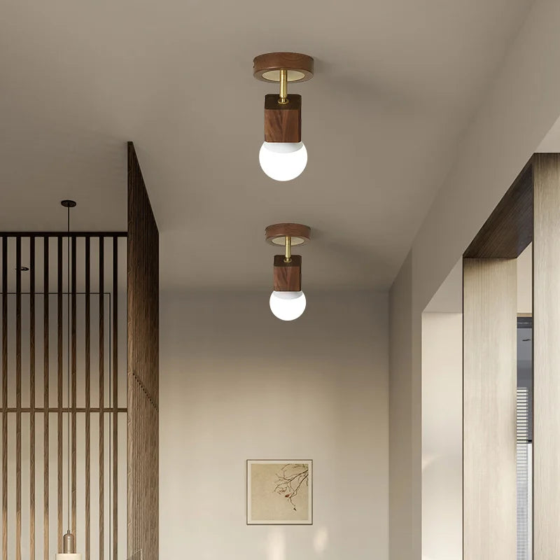 Afralia™ Wabi Sabi LED Ceiling Light - Modern Nordic Flush Mount Fixture for Living Room