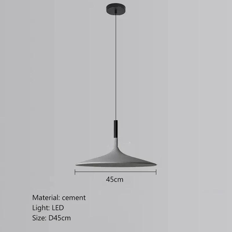 Afralia™ Cement UFO LED Pendant Lights for Dining Room Decor & Home Lighting