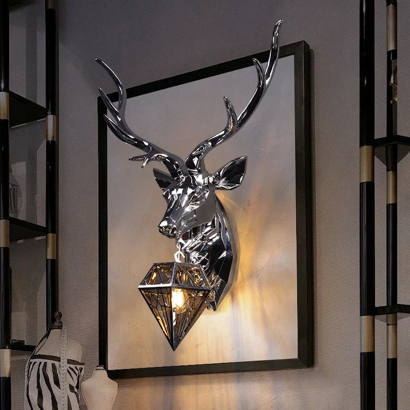Afralia™ Nordic Antler Deer Wall Sconce Light for Bedroom and Kitchen