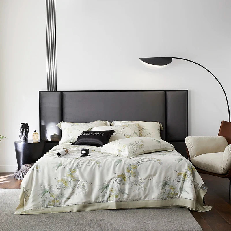 Afralia™ Eucalyptus Fiber Flowers Summer Quilt Set: Silky, Cool Comfort for Bedtime Bliss