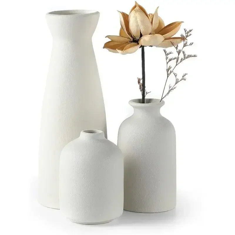 Ceramic Vase Set for Rustic & Modern Farmhouse Decor by Afralia™