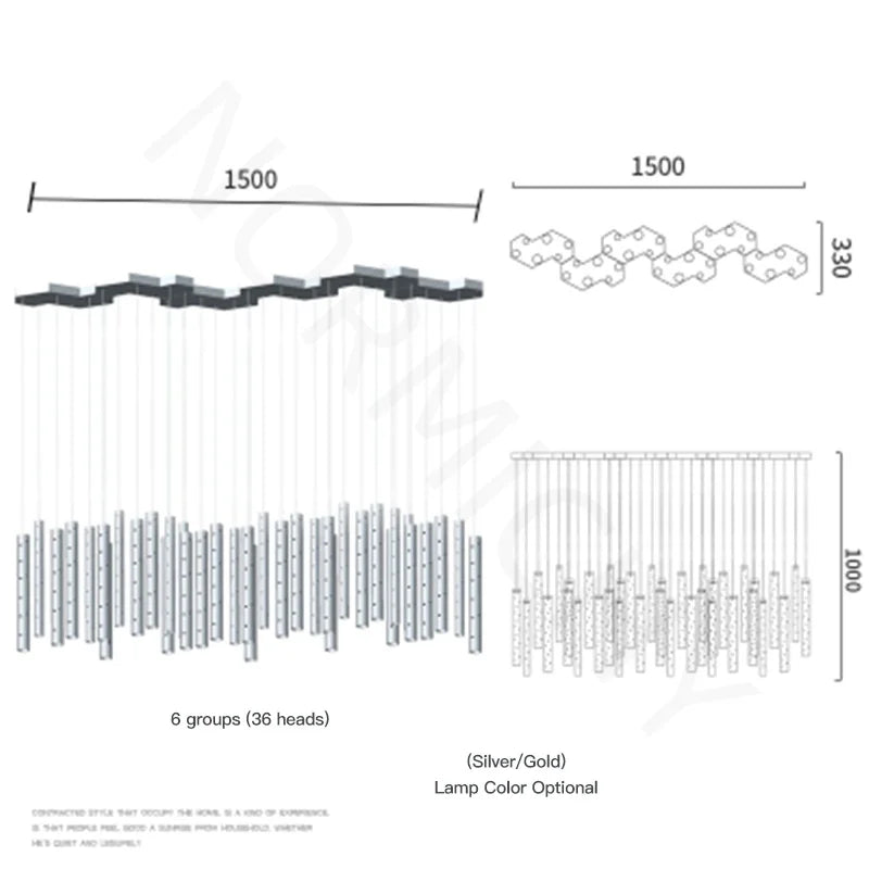 Afralia™ Modern Nordic LED Chandelier for Dining Room and Living Room