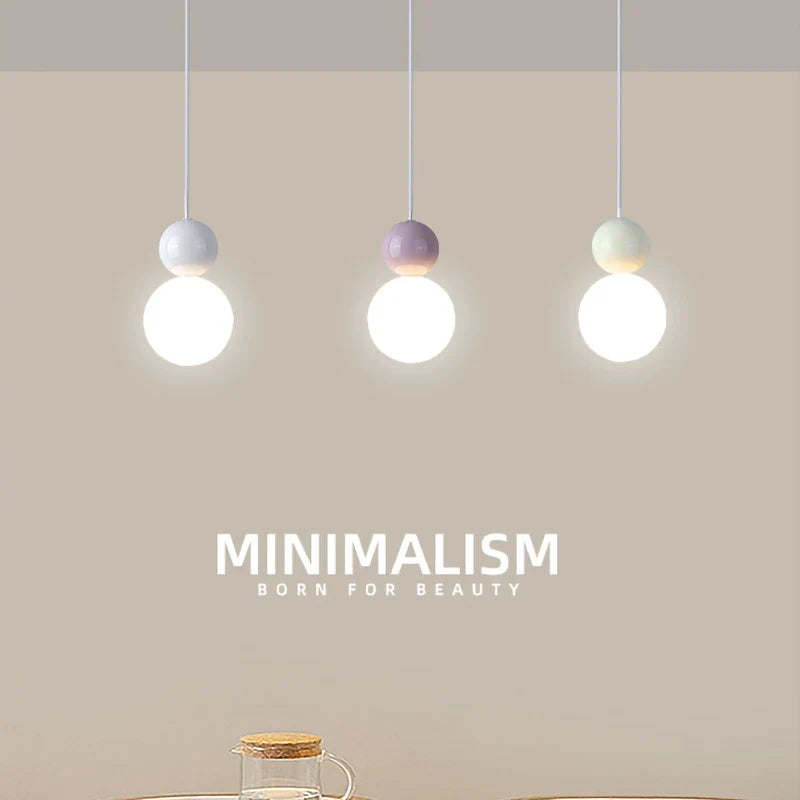 Afralia™ Cream Nordic LED Pendant Light: Modern Hanging Lamp for Stylish Indoor Room Decor