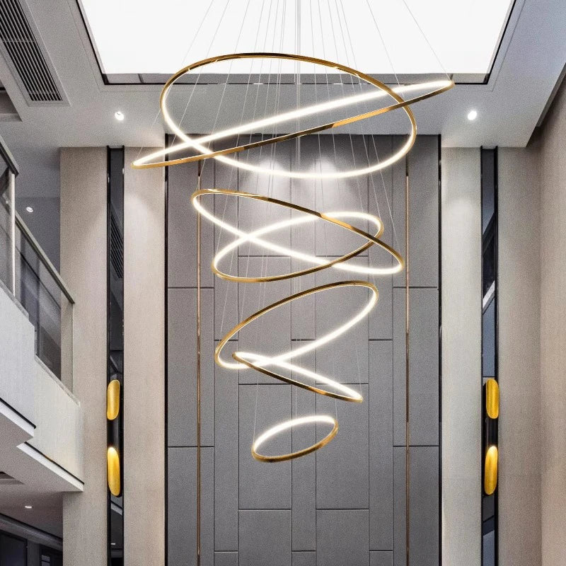 Nordic Stair Chandelier Afralia™ Pendant Light for Living Room Dining Room Lighting
