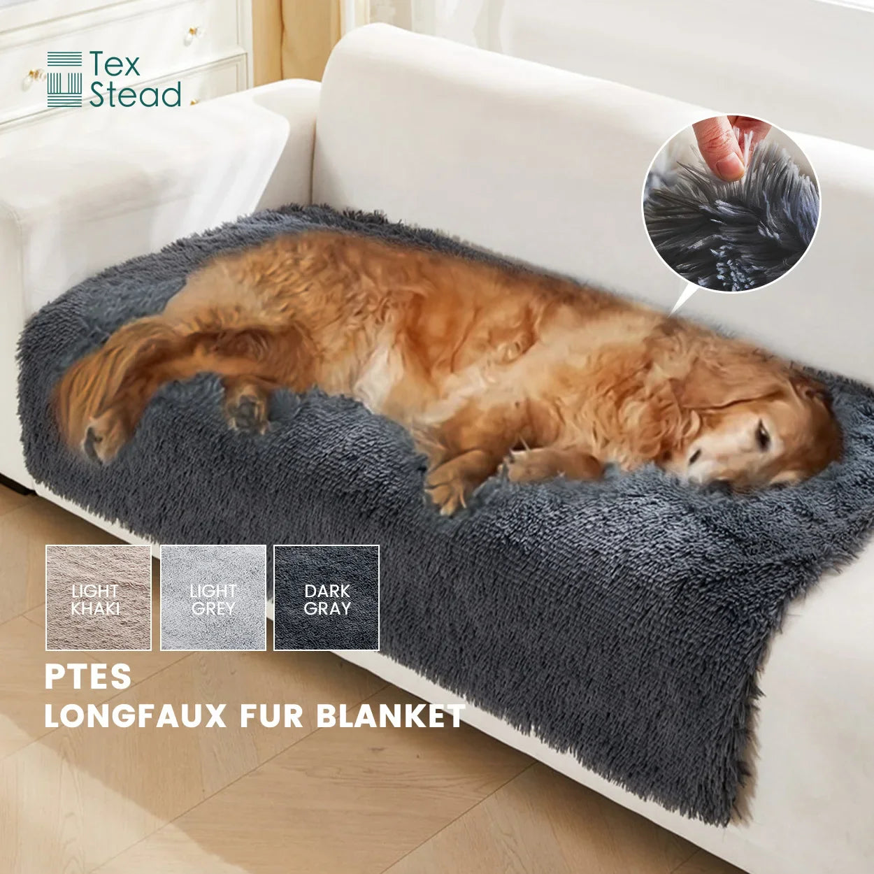 Afralia™ Shaggy Plush Dog Blanket: Soft Washable Pet Blanket for Dogs & Cats