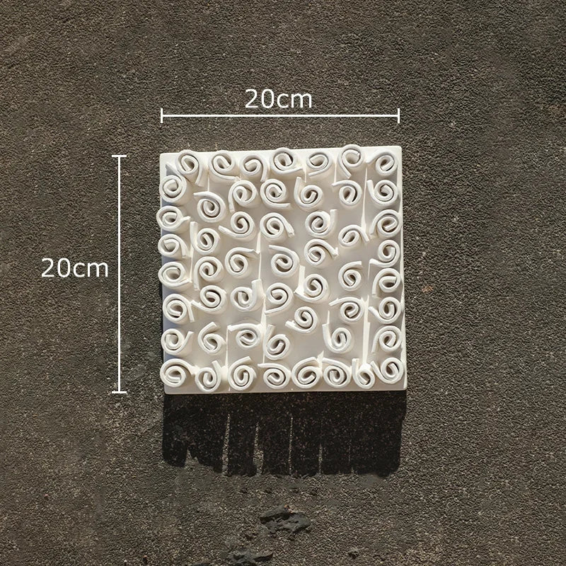 Afralia™ White Flower Wall Hanging: Artistic Living Room Decor & Floral Ornaments