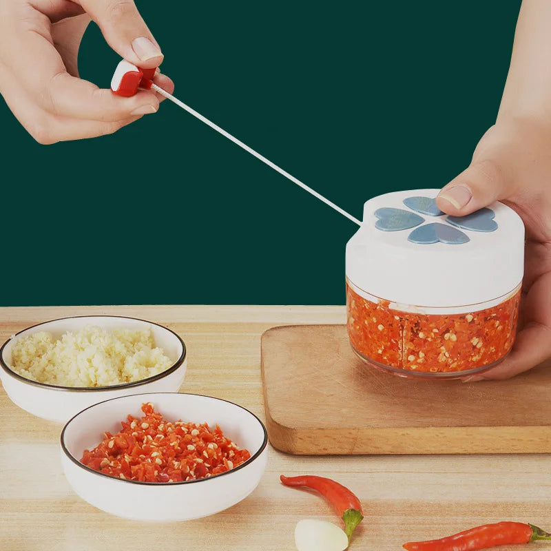 Afralia™ Kitchen Garlic Ginger Chopper Grinder Cutter Meat Crusher Vegetable