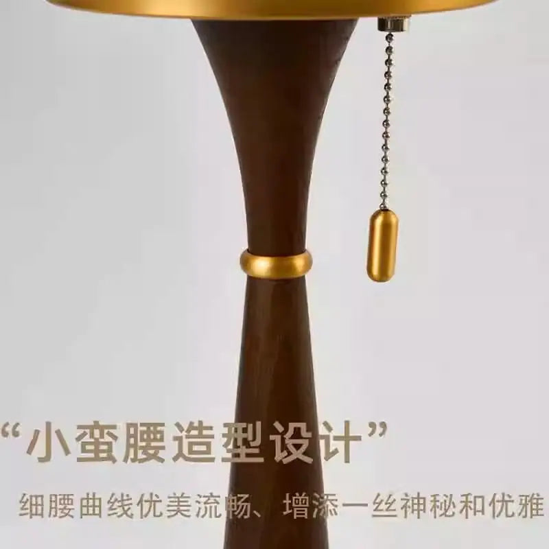 Afralia™ Matsutake Glass Desk Lamp: Medieval Style for Bedroom, Living Room & Study.