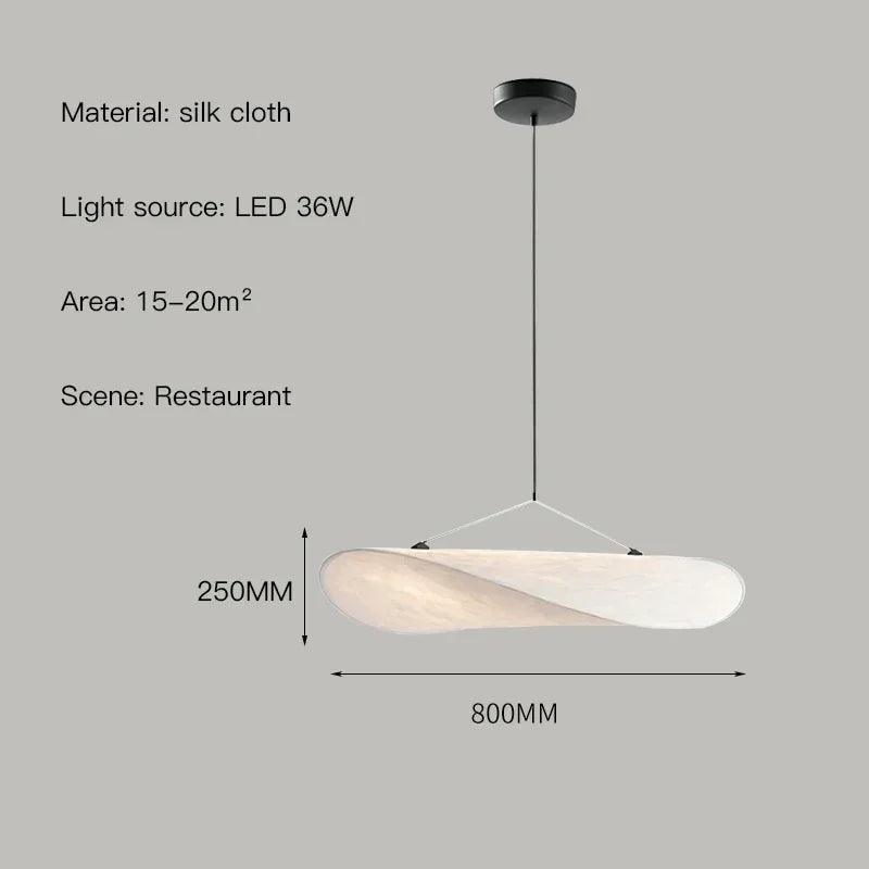 Afralia™ Scandinavian Wabi Sabi White Pendant Lamp, LED Chandelier for Home Decor