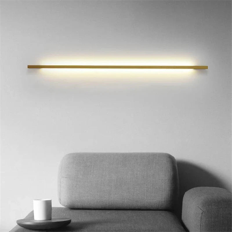 Afralia™ Modern Linear LED Wall Lamps for Stylish Interior Lighting