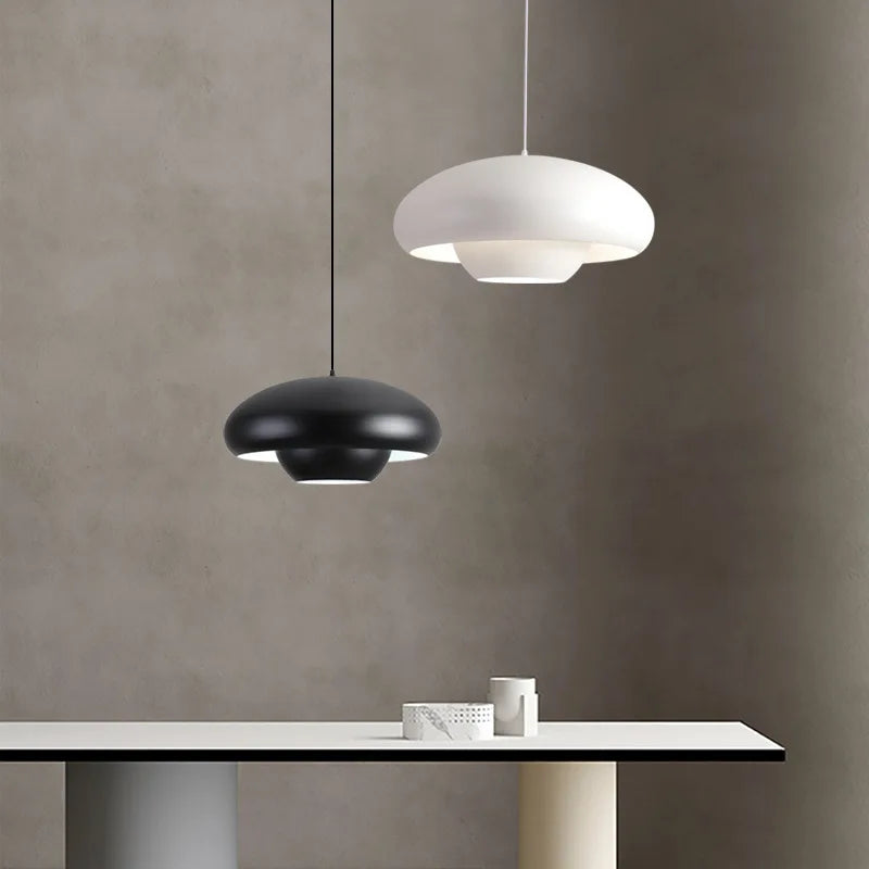 Afralia™ Mushroom Pendant Lights: Nordic Minimalist Chandeliers for Dining Room & Bar