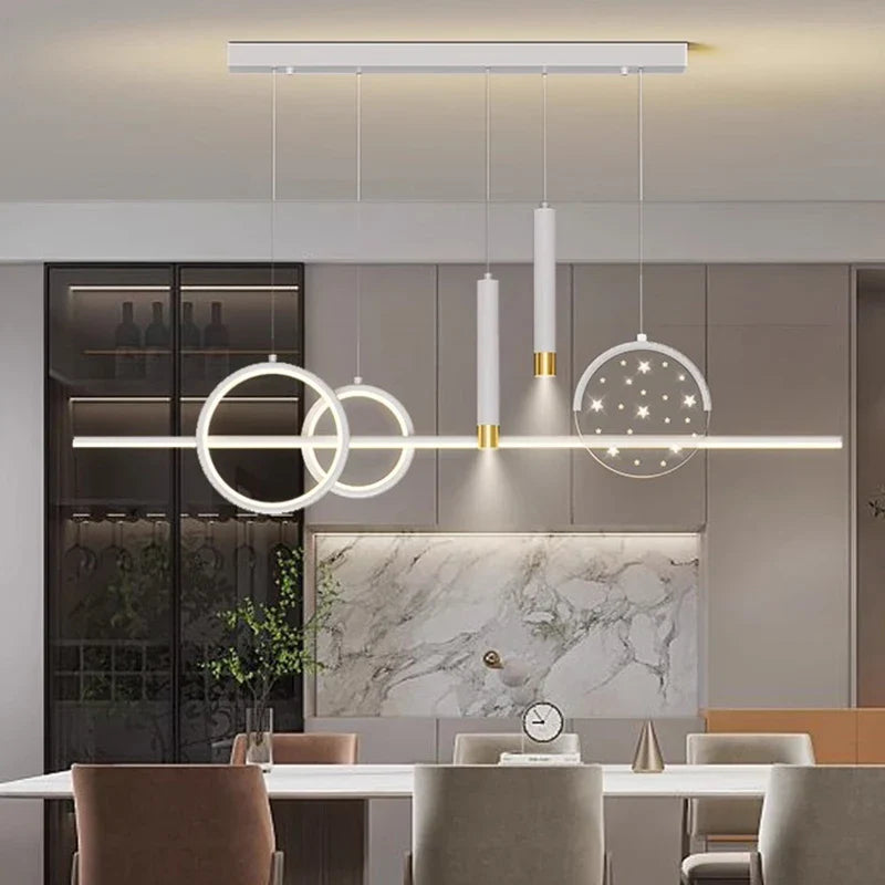 Afralia™ LED Pendant Chandeliers for Modern Living and Dining Rooms