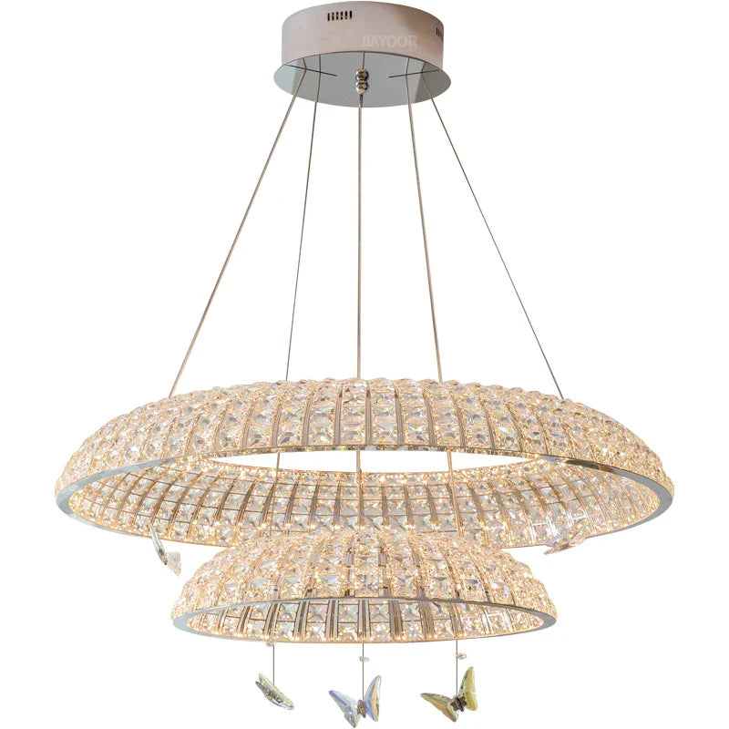 Afralia™ Crystal Chandelier Modern Luxury Villa Hall Main Light