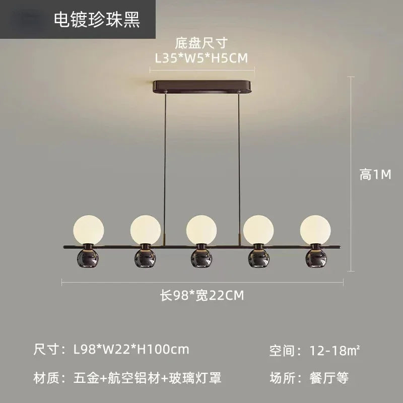 Afralia™ Cream Nordic Pendant Chandelier for Living Room, Bedroom, and Dining Room