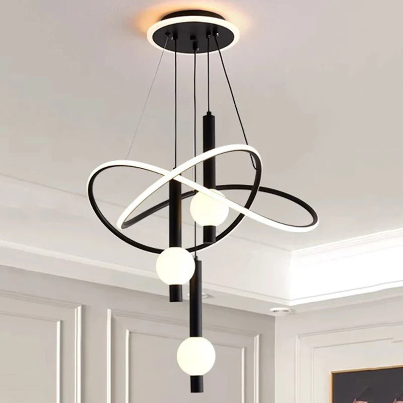 Afralia™ Modern Dine Room Pendant Lights LED Chandelier Ceiling Lamp Fixture