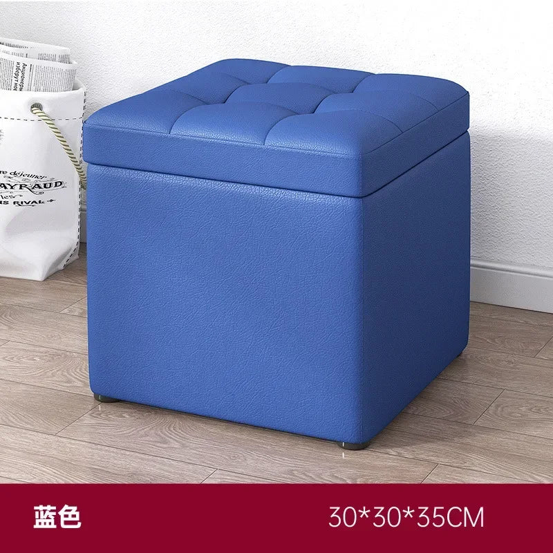 Afralia™ Small Storage Stool Ottoman Step Bench for Home, Sofa, Vanity - Portable & Stylish