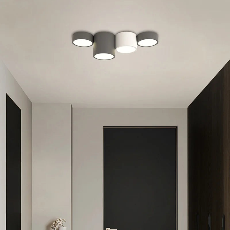 Afralia™ Cylinder LED Ceiling Lamp for Living Room and Bedroom Decor