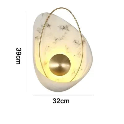 Afralia™ Modern Copper Shell Wall Lamp Bathroom Light Stairs LED Fixture