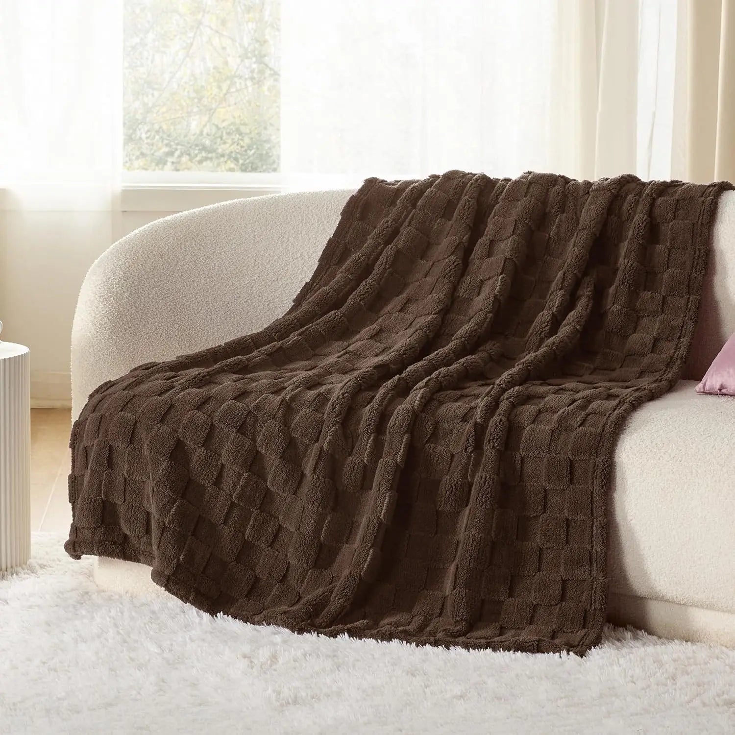 Fluffy Warm Blanket for Sofa Chair by Afralia™ - Cozy Outdoor Camping Picnic Travel