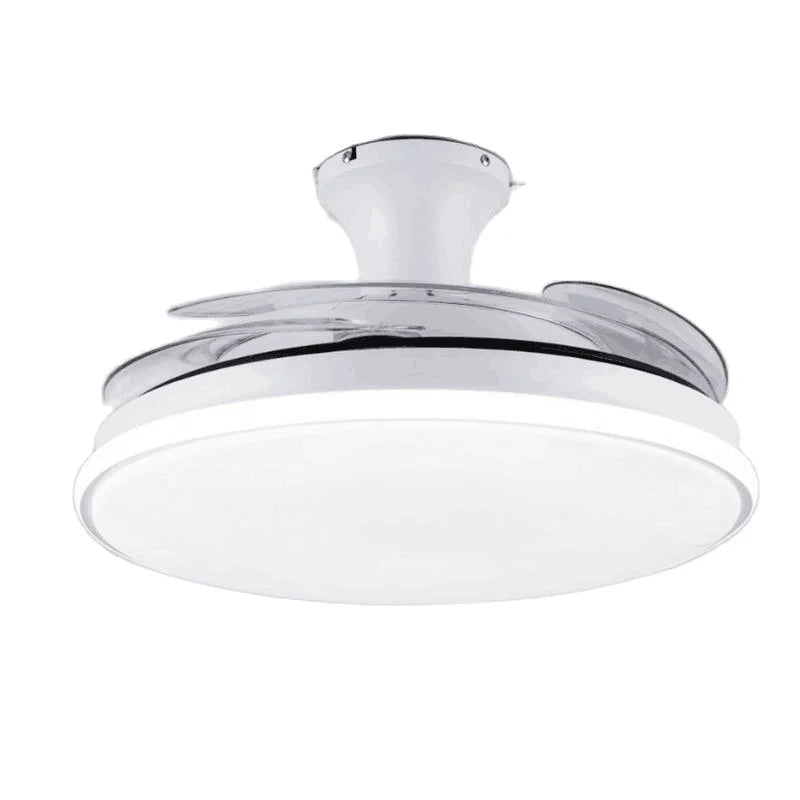 Afralia™ Smart Ceiling Fan Light with Remote Control, LED Chandelier, Invisible Fan, DC Motor