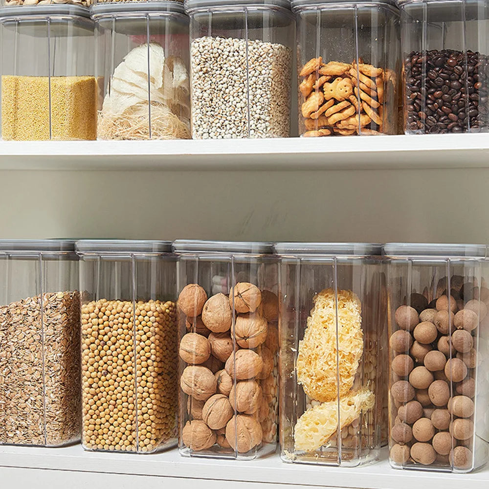 Afralia™ Hermetic Food Storage Containers Kitchen Organizer - Bulk Preservation Box Organizers