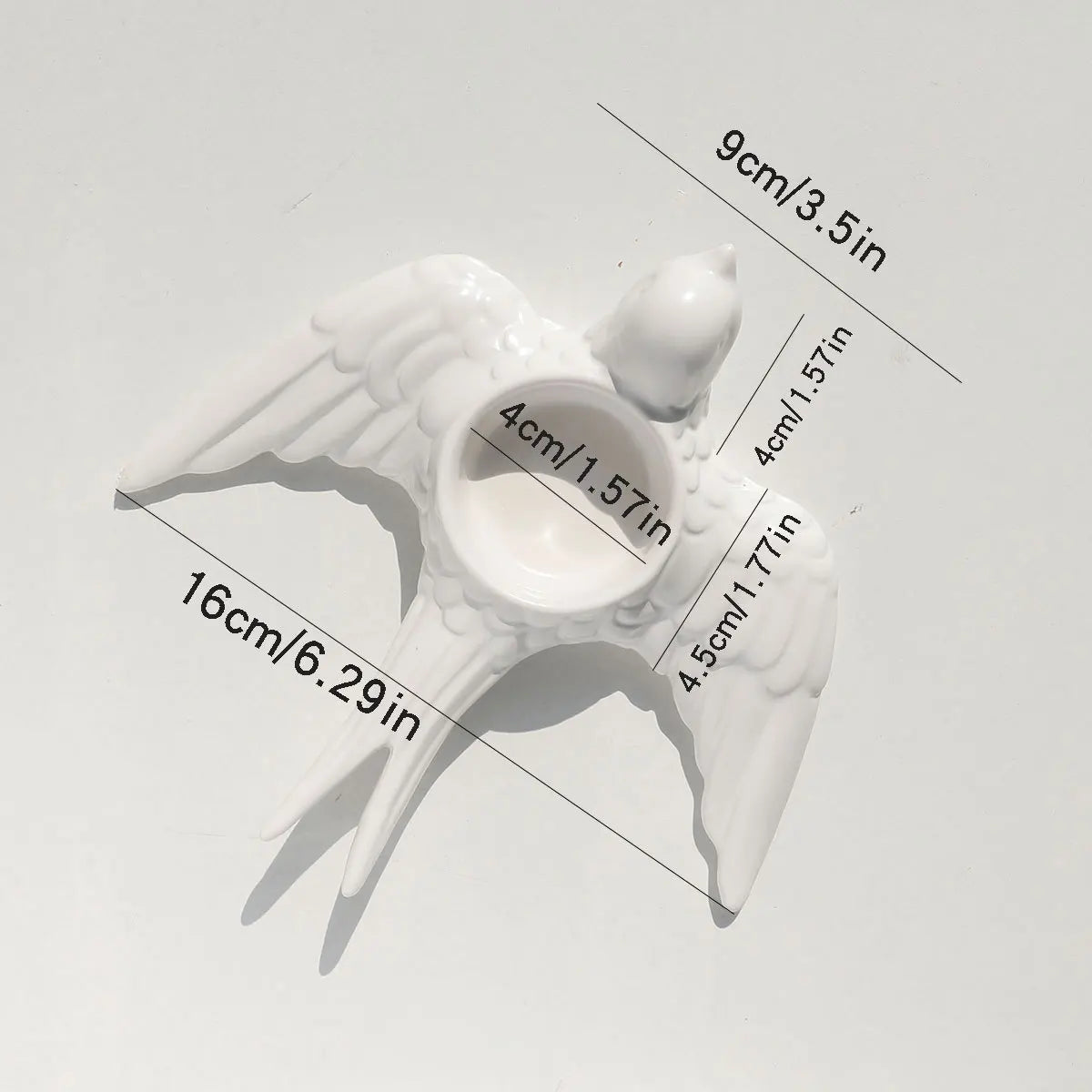 Afralia™ Golden Bird Ceramic Candle Holder Tray Wedding Decoration