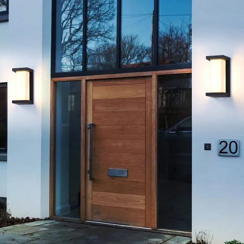 Afralia™ LED Radar Induction Wall Lamp for Hotel Garden, Modern Balcony Lights