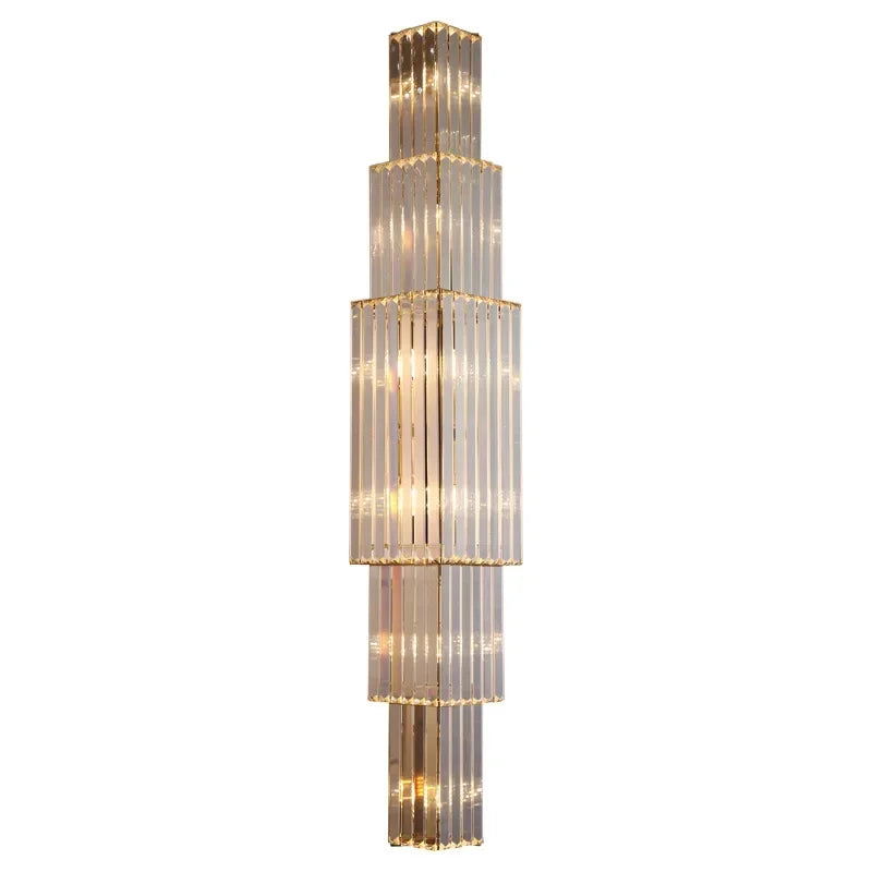 Afralia™ Crystal Wall Lamp: Elegant Lighting Fixtures for Luxe Living Spaces