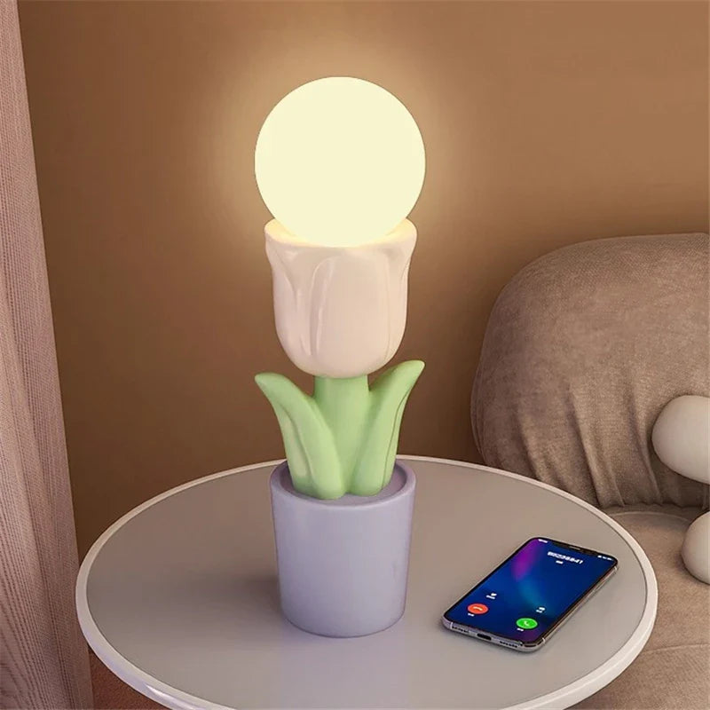 Afralia™ Resin Crafts LED Floor Lamp for Living Room Bedroom Ambient Light