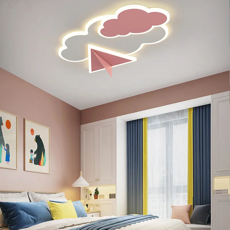 Afralia™ Children's Room Ceiling Chandelier Light - Modern Dimmable Indoor Lighting