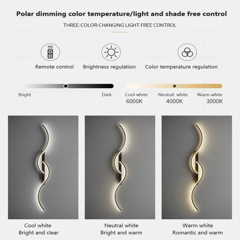 Afralia™ Modern LED Wall Lamp for Living Room Bedroom Stairs, Minimalist Art Interior Wall Light Fixtures