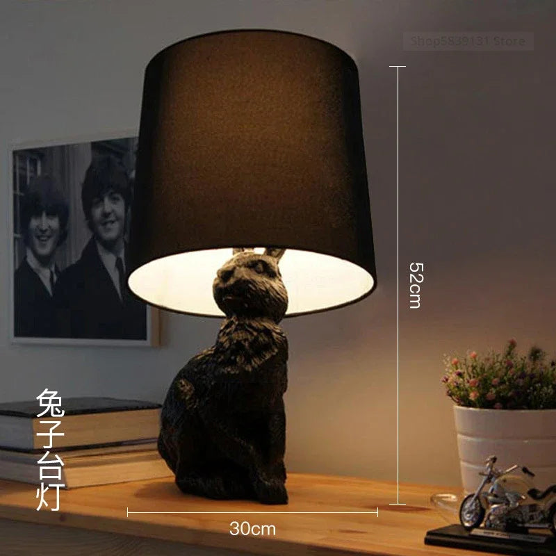 Afralia™ Nordic Puppy LED Table Lamp, Modern Decorative Bedroom Light Fixture