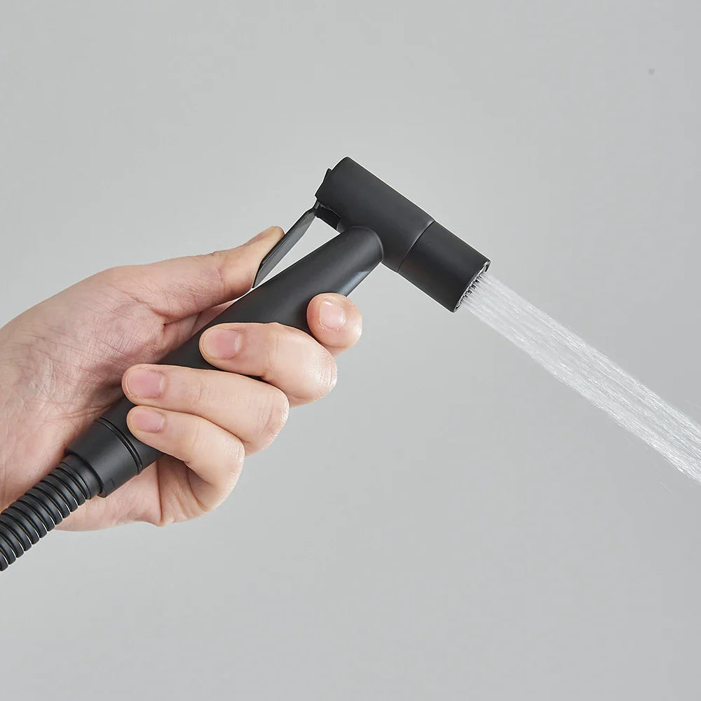 Afralia™ Stainless Steel Bidet Sprayer Faucet, Wall Mounted Jet Set for Bathroom Toilet