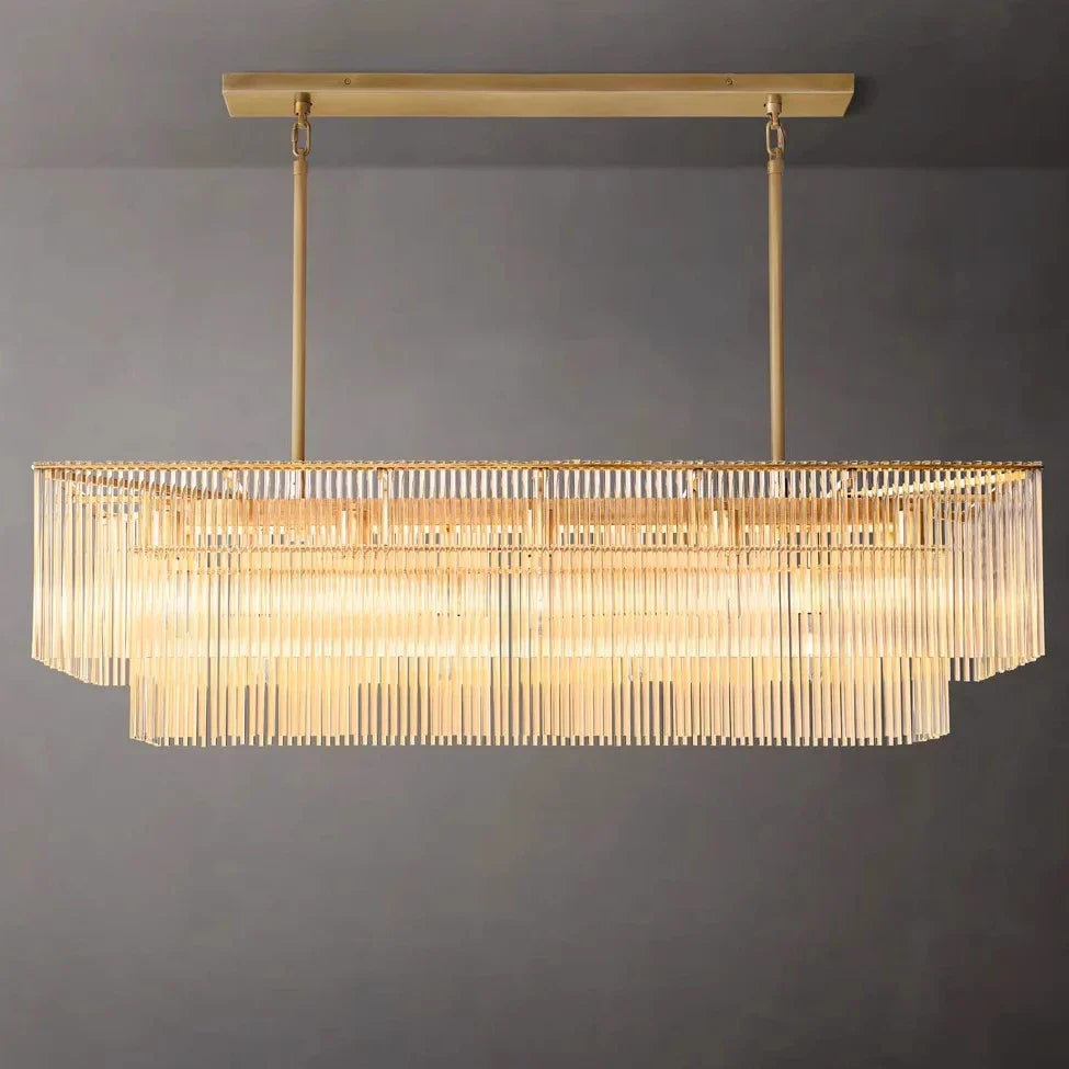 Afralia™ Nordic Luxury Brass Chandelier with Glass Shade