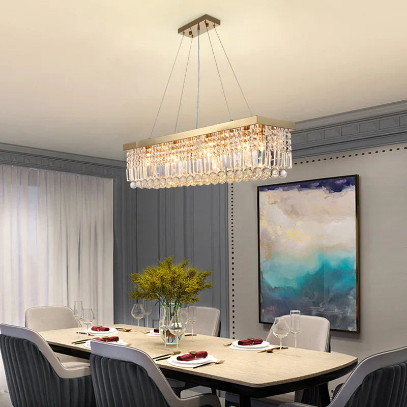 Afralia™ Crystal Chandeliers: Modern LED Ceiling Pendant Light for Elegant Home Decor