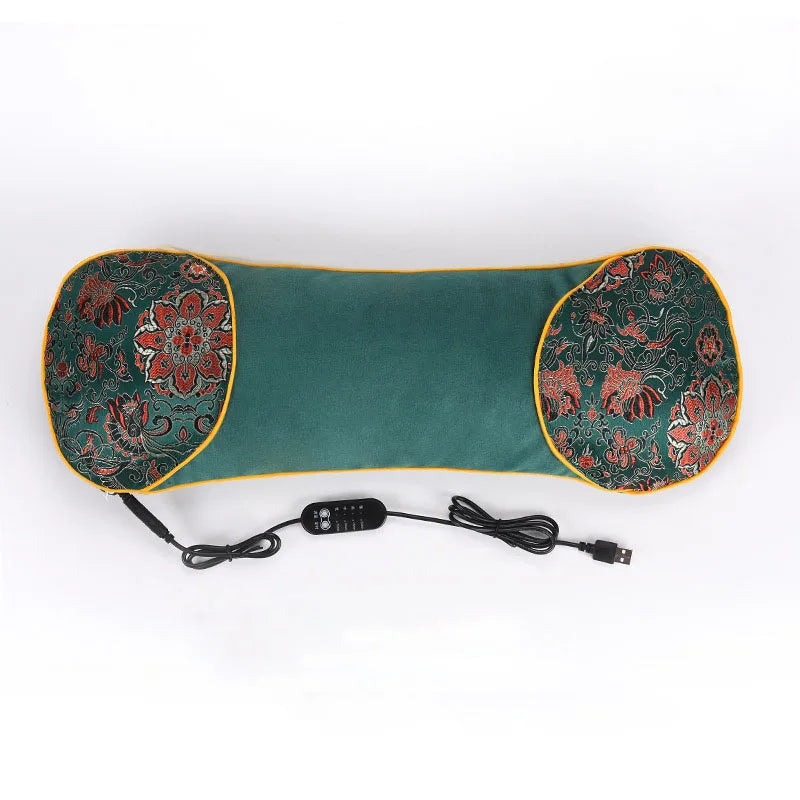 Afralia™ Velvet Wormwood Fill Pillow for Neck or Lumbar Pain Relief and Sleep Support