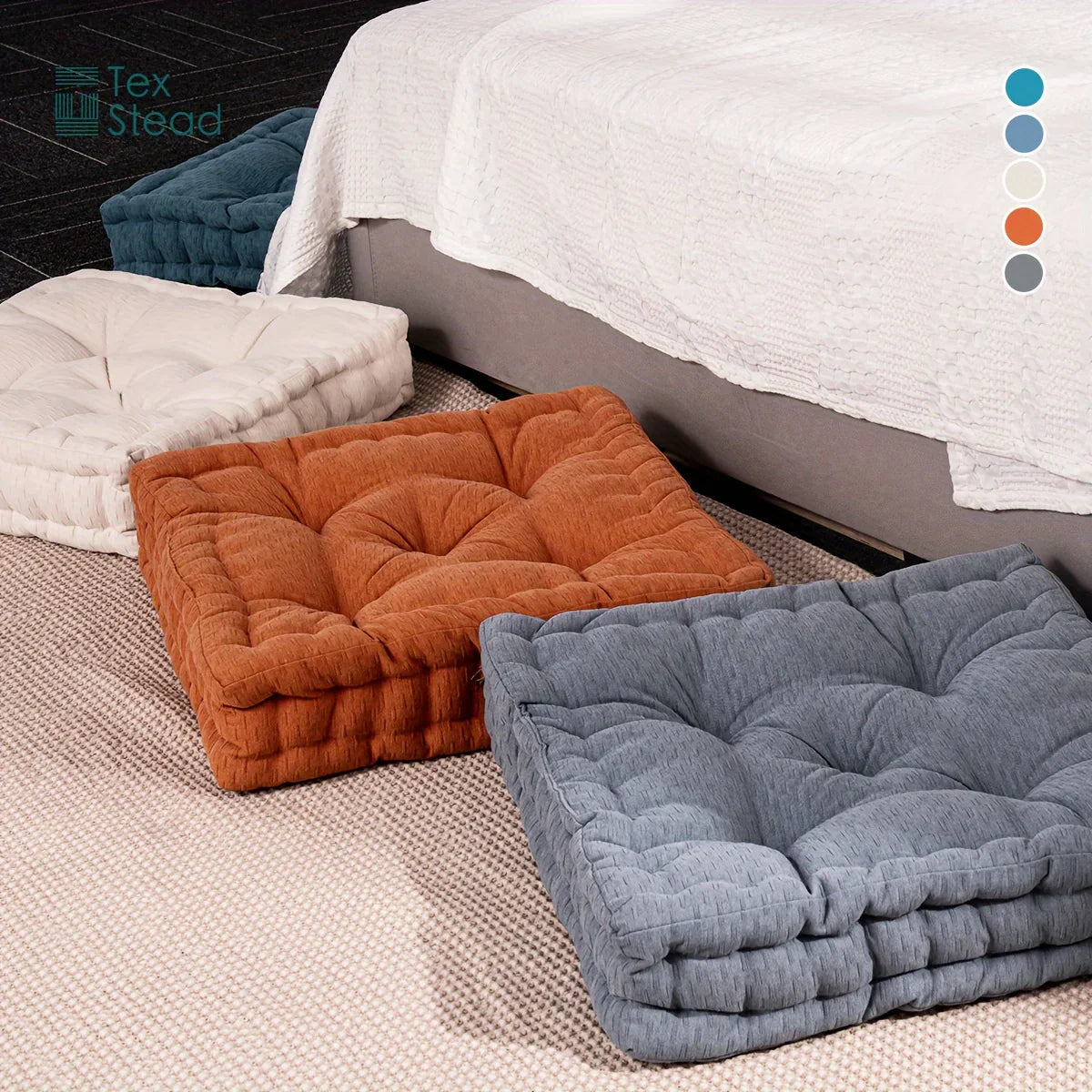 Afralia™ Chenille Tufted Large Pillows Seating Cushions for Meditation Yoga Living Room