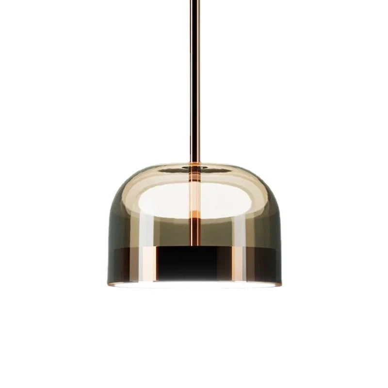 Afralia™ Modern Nordic Glass Pendant Lamp LED Hanging Light for Dining Room, Bedroom, Living Room