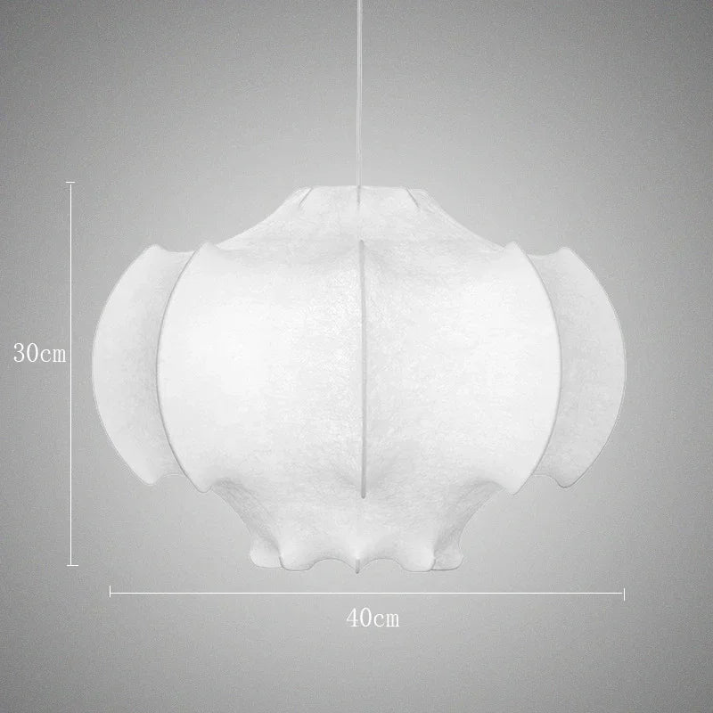 Afralia™ Silk Cocoon Pendant Light for Living Room Bedroom Dining Decor