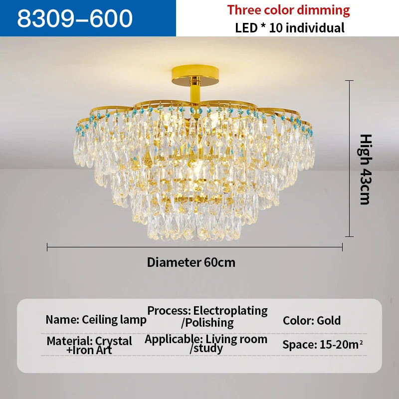 Afralia™ Crystal Light: Elegant Chandelier for Living Room, Dining Room & Bedroom
