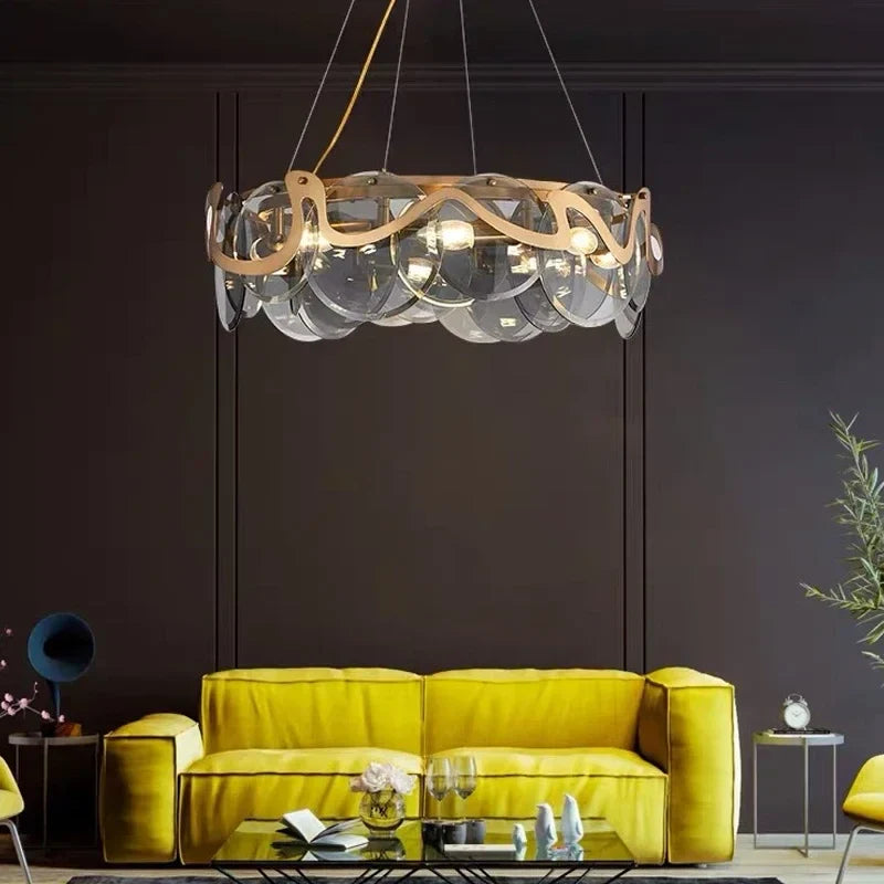 Afralia™ Modern Clouds Glass Pendant Lights for Luxury Home Decor Lighting