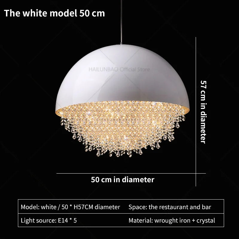 Afralia™ Crystal Chandelier: Nordic Luxury Lighting for Living Room, Bedroom, and Dining Area
