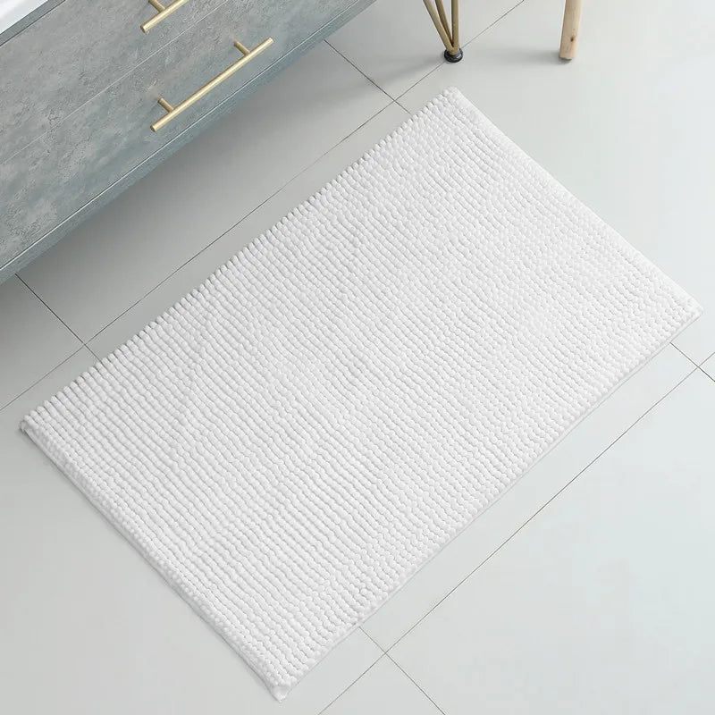 Afralia™ Soft Anti-Skid Bathroom Mat, Absorbent & Quick Drying Chenille Carpet
