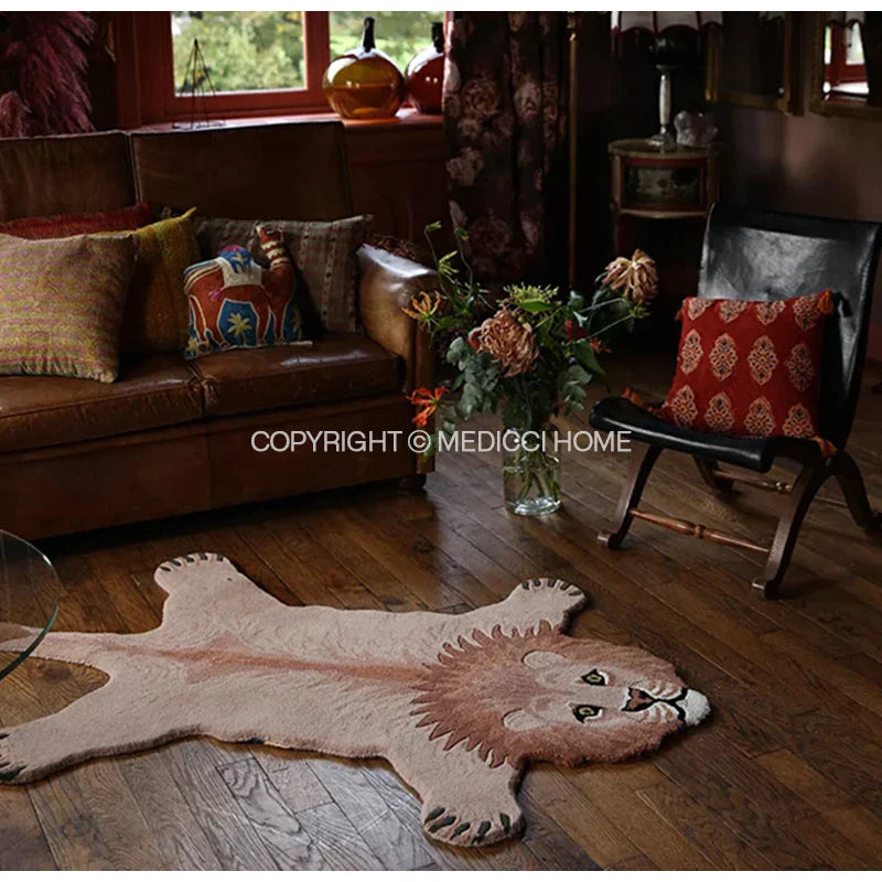 Afralia™ Moroccan Animal Kingdom Hand Tufted Area Rug Collection