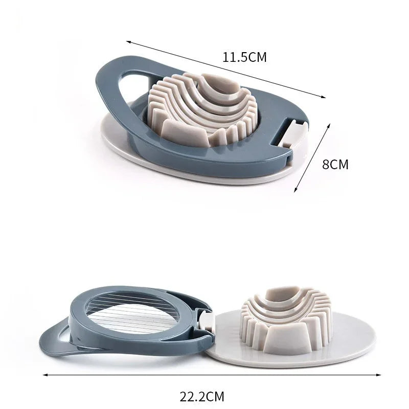 Afralia™ Egg Cutter: Stainless Steel Multifunctional Slicer & Creative Kitchen Gadget