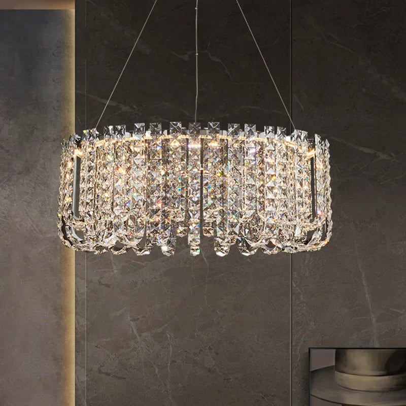 Afralia™ Crystal Pendant Ceiling Lamp LED Luxury Hanging Light